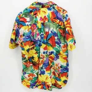 Vintage Tops - Vintage Super Bright Colorful Hawaiian Shirt Vintage Tops - Vintage Super Bright Colorful Hawaiian Shirt